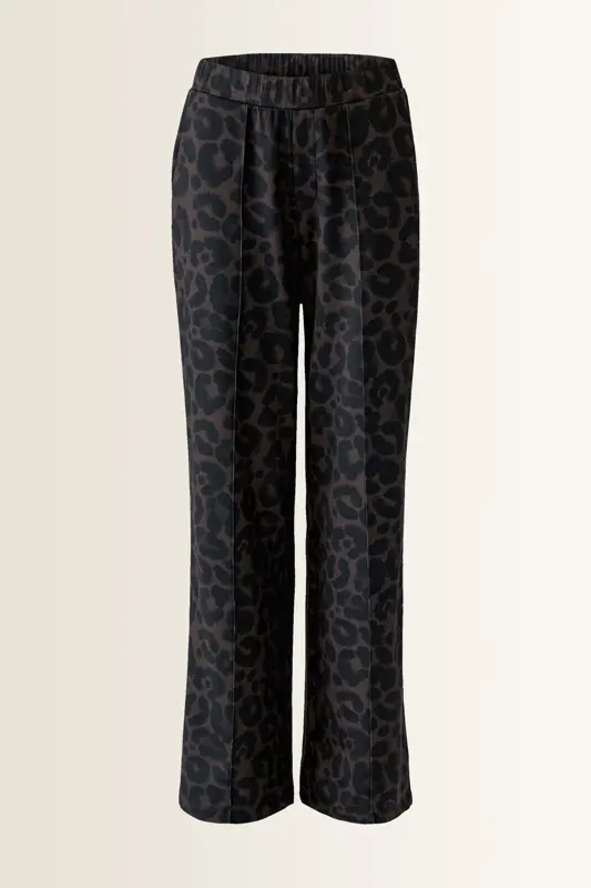 Animalprint broek in zachte scuba kwaliteit OUI