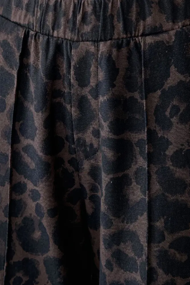 Animalprint broek in zachte scuba kwaliteit OUI