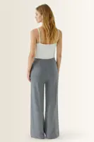 Wolblend broek met subtiele glans OUI