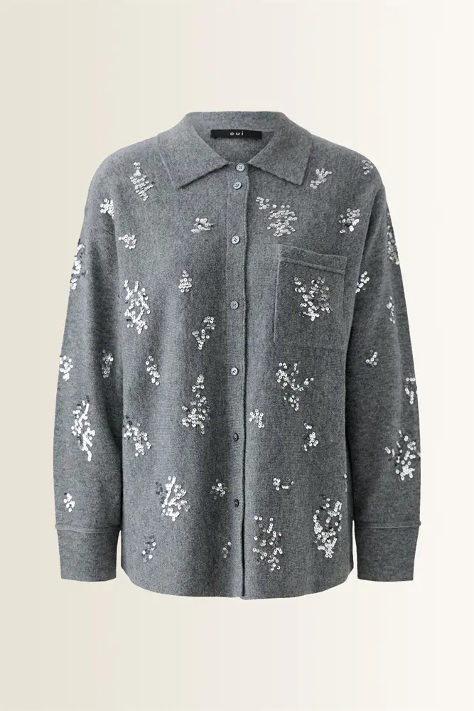 Blouse met pailletten OUI