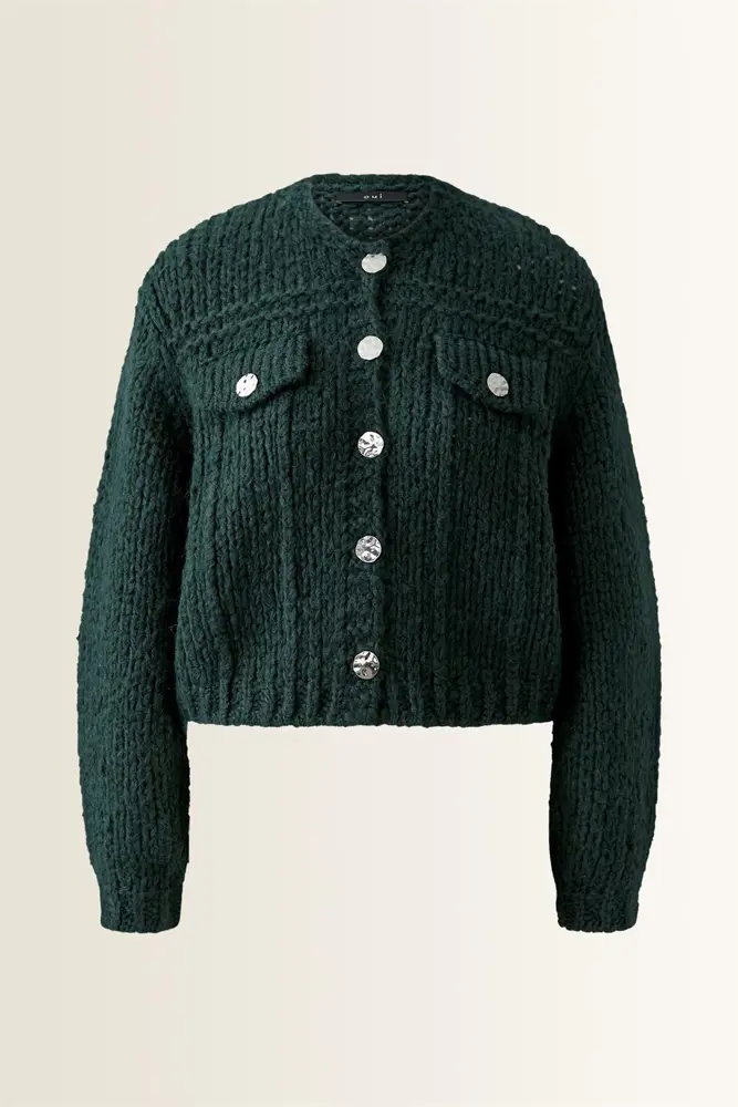 Vest in wol-mohairblend OUI