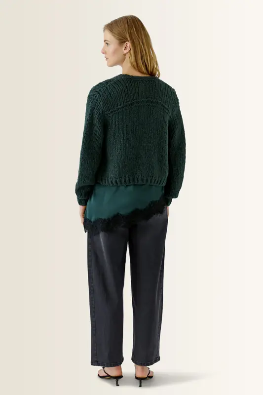 Vest in wol-mohairblend OUI