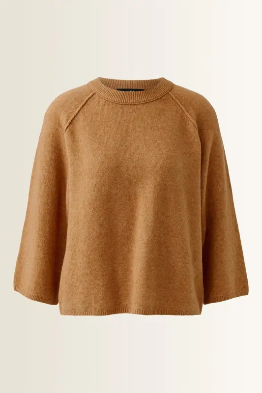 Gebreide pullover met decoratieve naden OUI