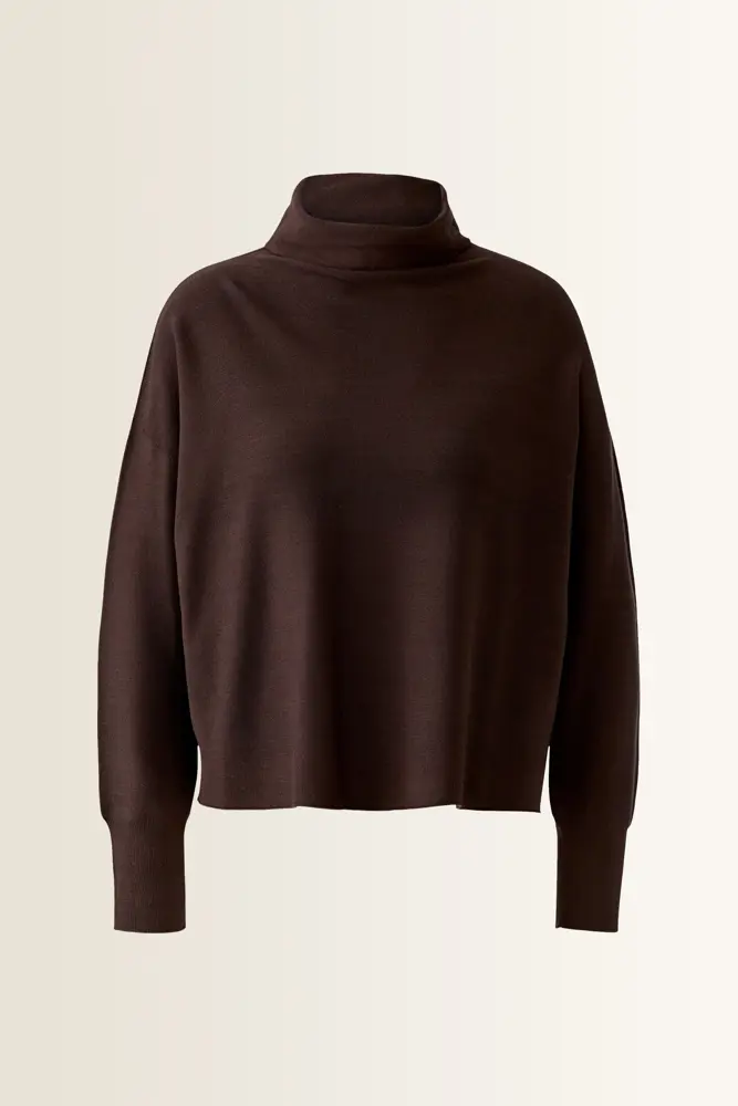 Fijngebreide pullover met col OUI