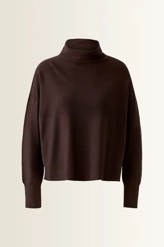 Fijngebreide pullover met col OUI