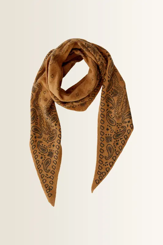 Paisley shawl in zachte wolmix OUI