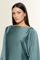 Satijnen blouse met volantmanchetten Vera Mont