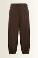 Satijnen broek met ballonzoom Vera Mont