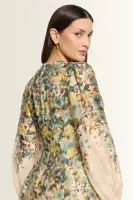 Florale jurk met pofmouwen Vera Mont