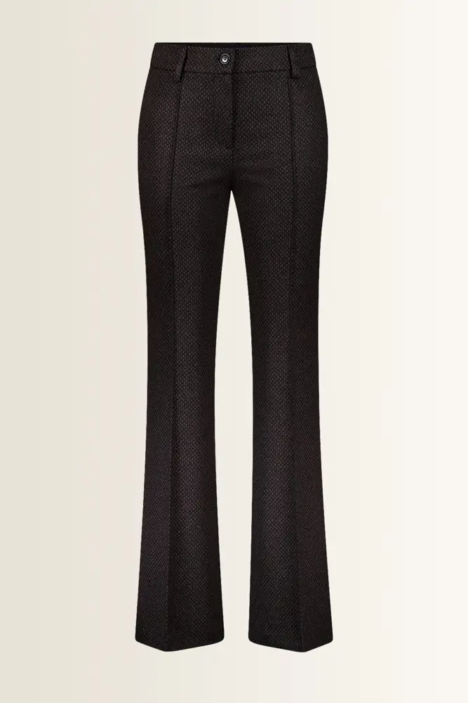 Bootcut pantalon met structuurdessin ZARIA3 Gardeur