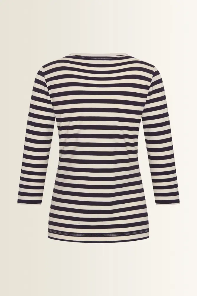 T-shirt diagonale belijning