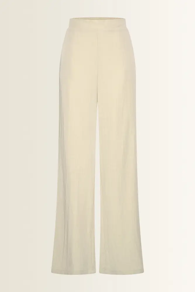 Wijde broek met natuurlijke glans