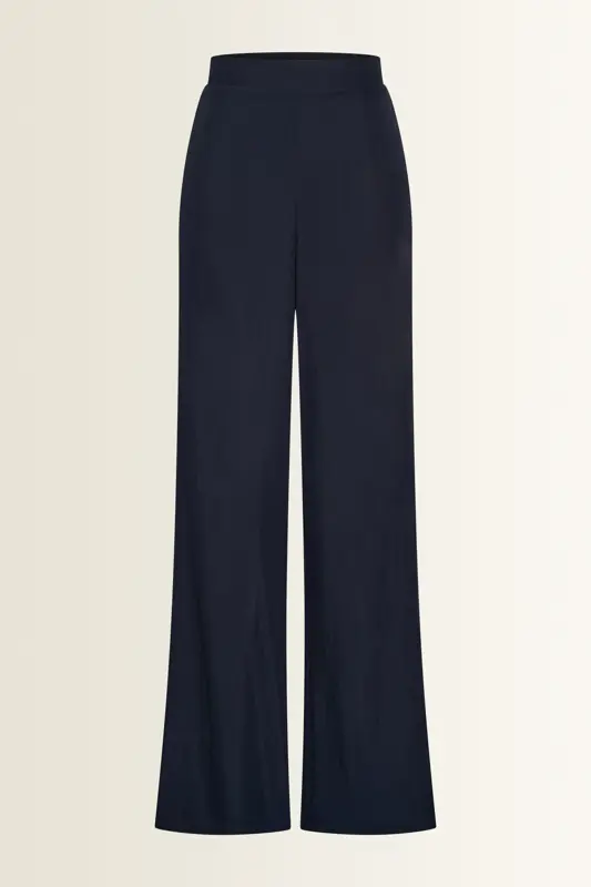 Wijde broek met natuurlijke glans