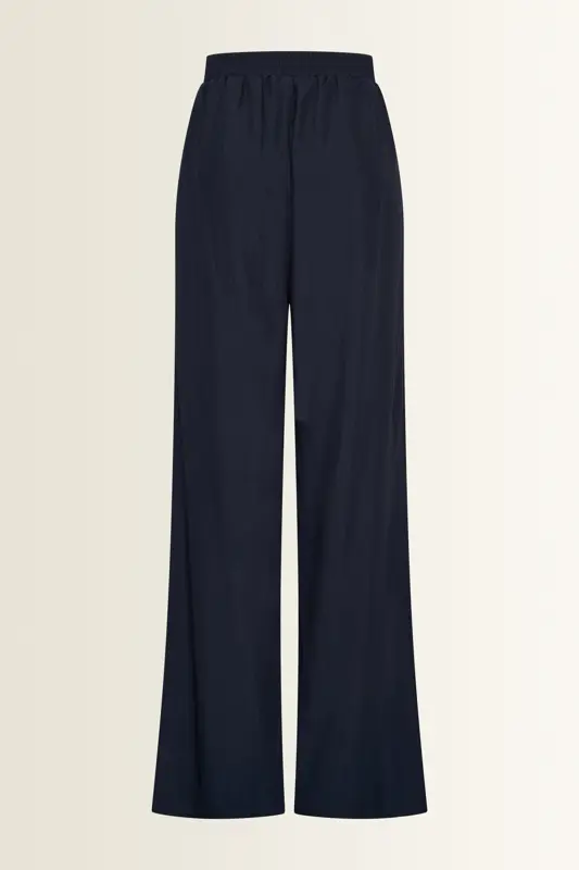 Wijde broek met natuurlijke glans