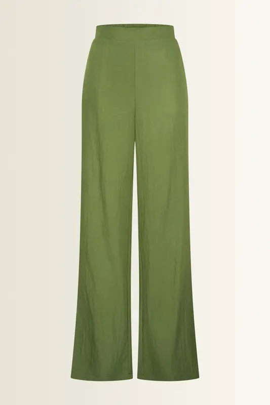 Wijde broek met natuurlijke glans