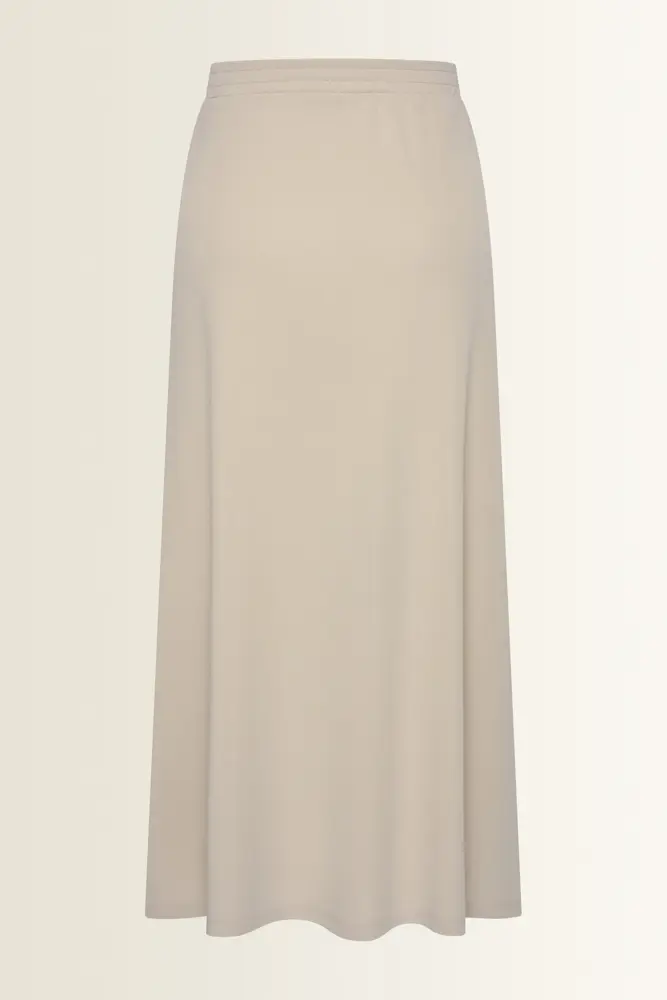 Zachtvallende rok met elastische taille