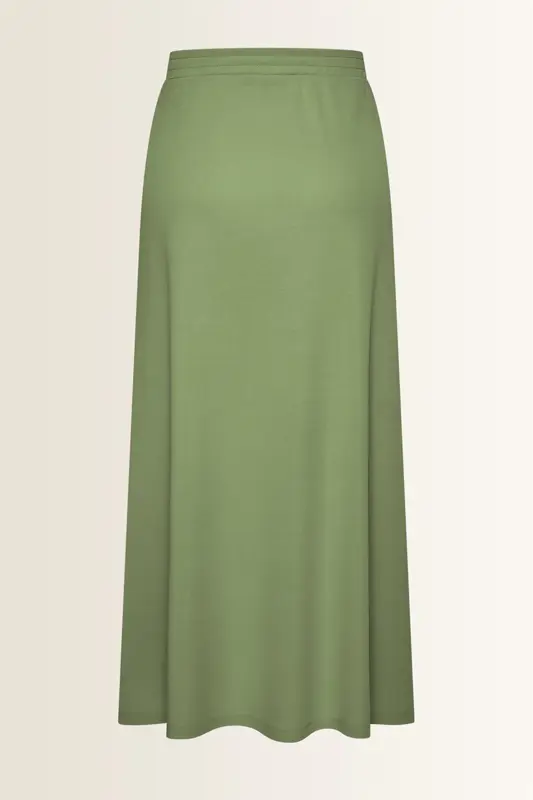 Zachtvallende rok met elastische taille