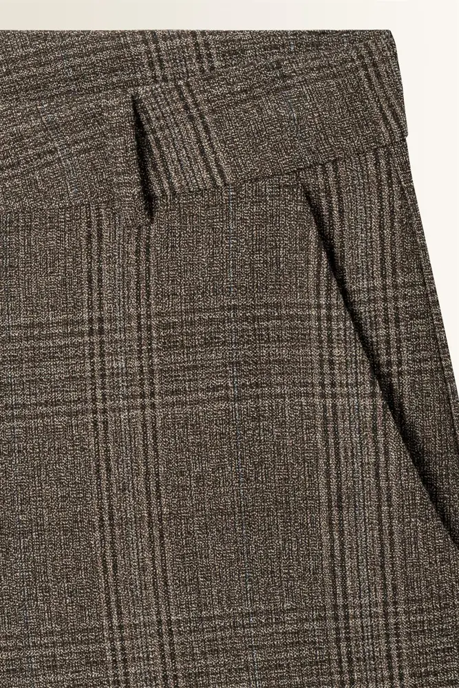 Pantalon met ruitdessin Edita Cambio