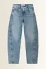 Jeans met curved seams Baggy Cambio