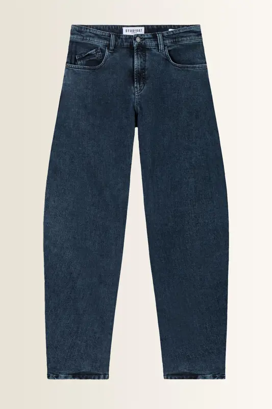 Barrel jeans met overdye wassing Baggy Cambio