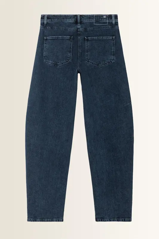 Barrel jeans met overdye wassing Baggy Cambio