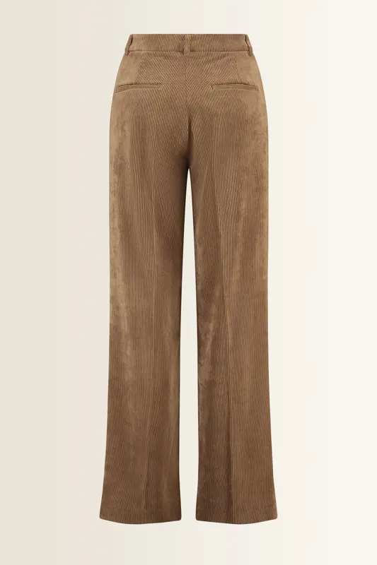 Ribcord pantalon met wijde pijp Alexis Cambio