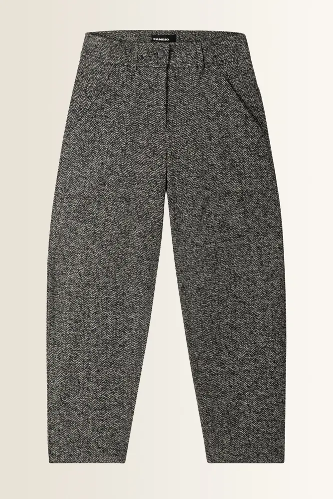 Cropped broek met visgraatmotief Orly Someday