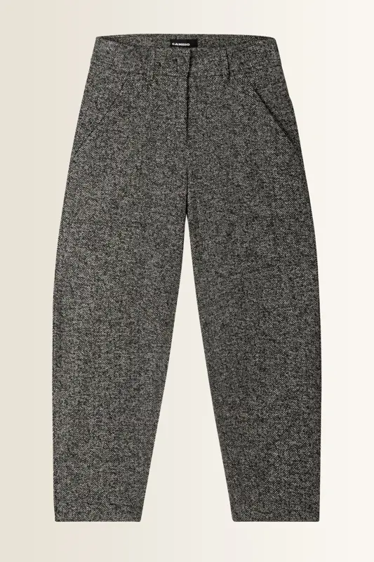 Cropped broek met visgraatmotief Orly Someday