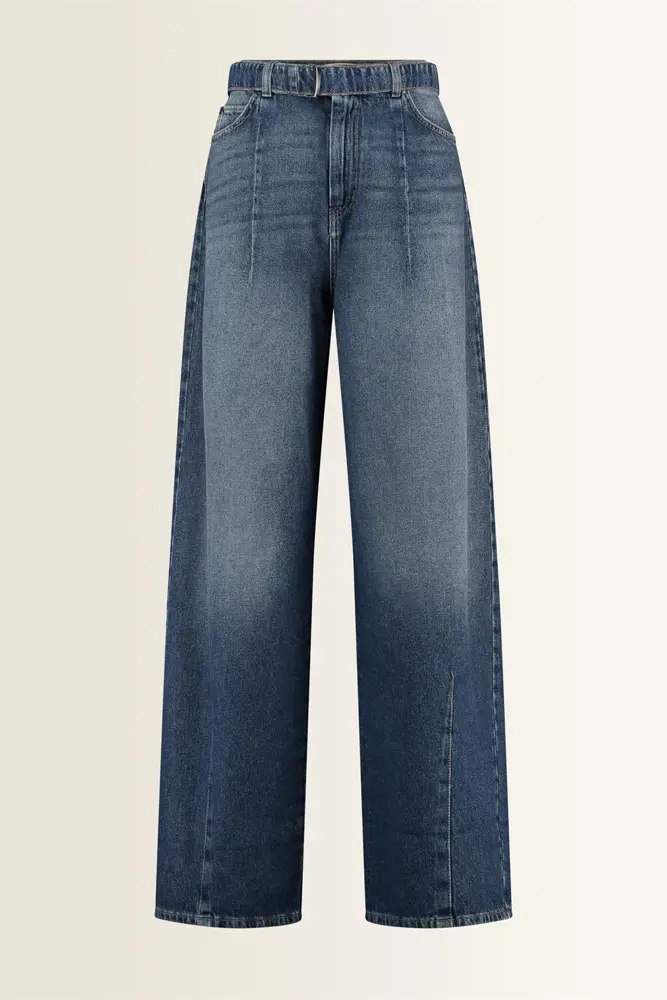 Wide jeans met ceintuur Madia Max Mara Weekend