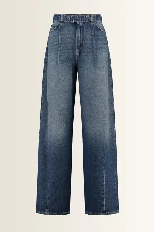 Wide jeans met ceintuur Madia Max Mara Weekend