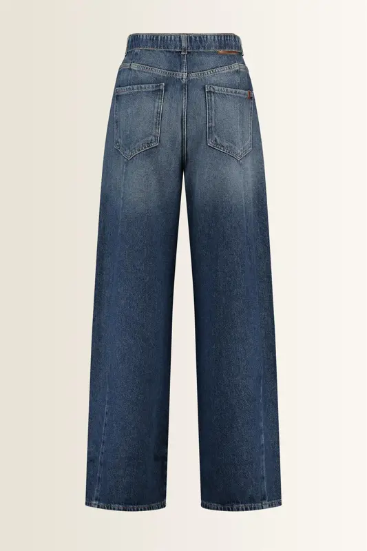 Wide jeans met ceintuur Madia Max Mara Weekend