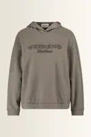Hoodie met ton-sur-ton logo Vetrino Max Mara Weekend