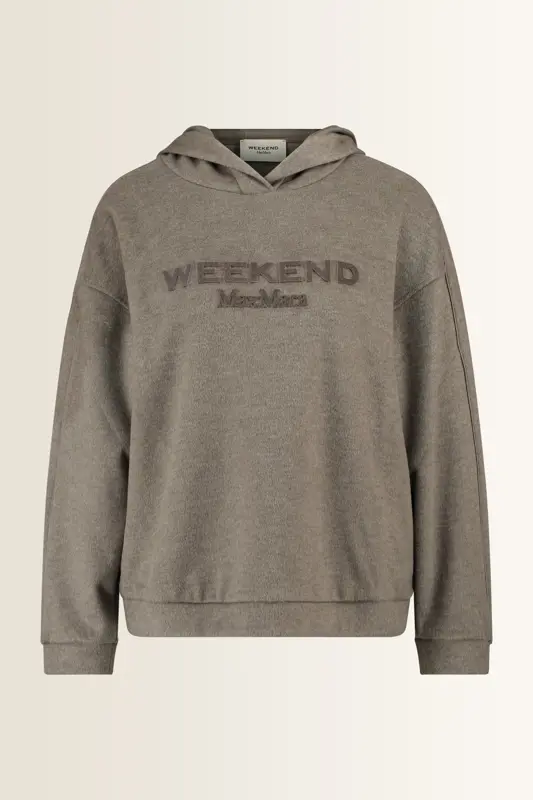 Hoodie met ton-sur-ton logo Vetrino Max Mara Weekend