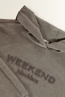 Hoodie met ton-sur-ton logo Vetrino Max Mara Weekend