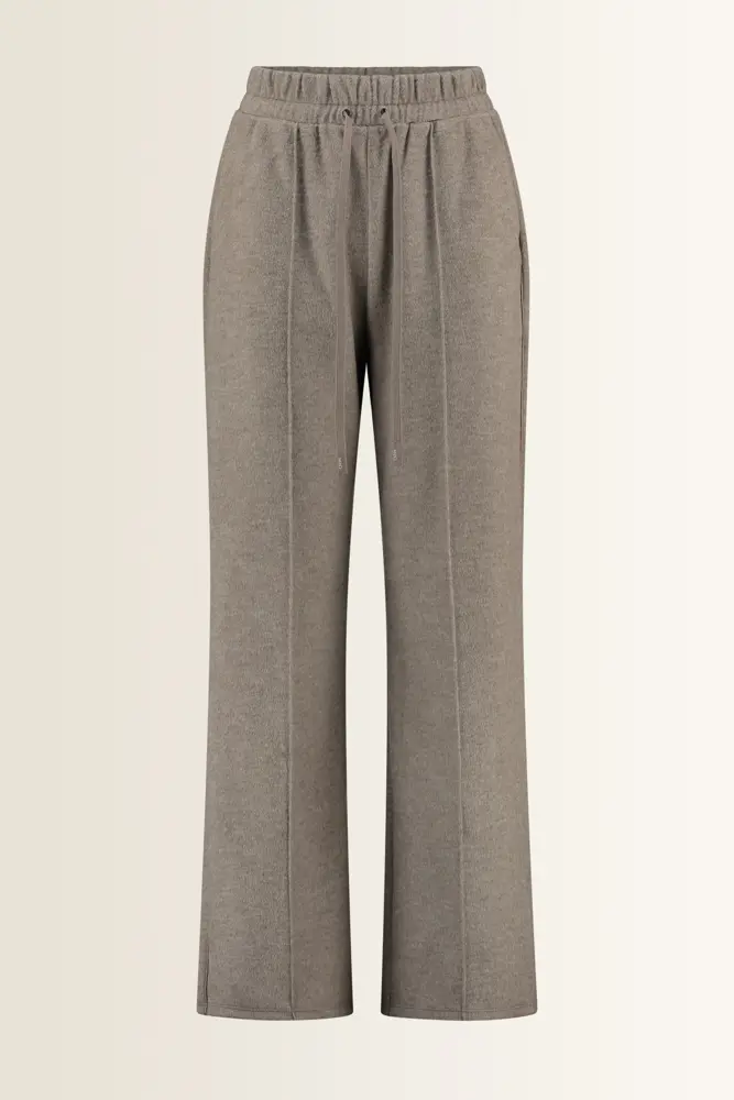 Wijde jersey broek met naaddetail Tenda Max Mara Weekend