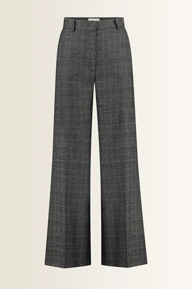 Geruite pantalon van pure scheerwol Pacca Max Mara Weekend