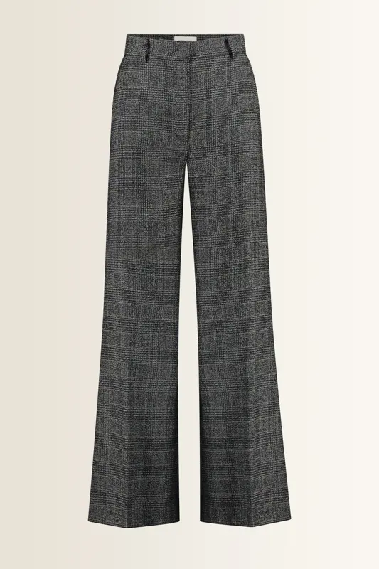 Geruite pantalon van pure scheerwol Pacca Max Mara Weekend