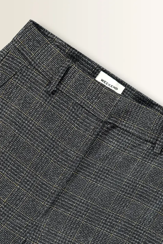 Geruite pantalon van pure scheerwol Pacca Max Mara Weekend