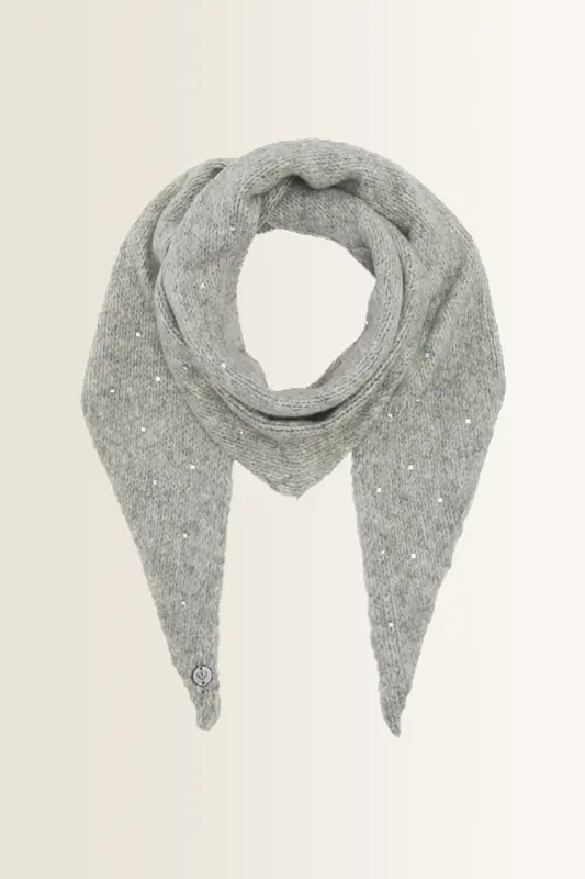 Zachte driehoeksshawl met subtiele glitter FRAAS