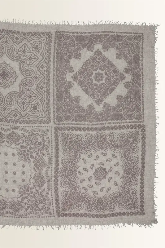 Wollen sjaal met paisley dessin FRAAS