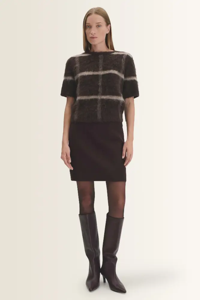 Minirok van double-face wolmix Ohaara pure Someday