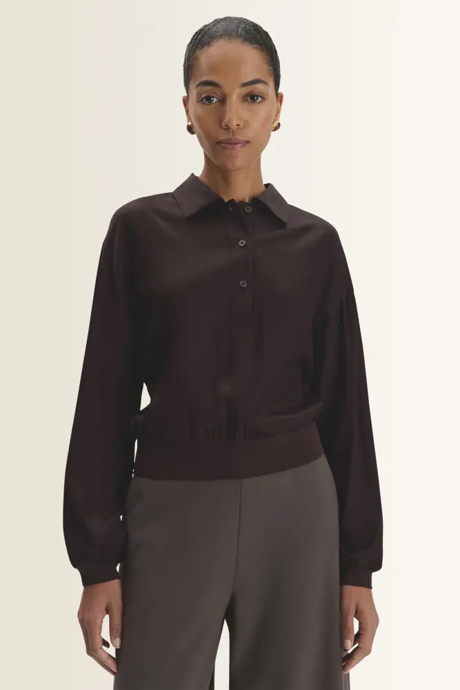 Blouse van viscose met polokraag Zormi Someday