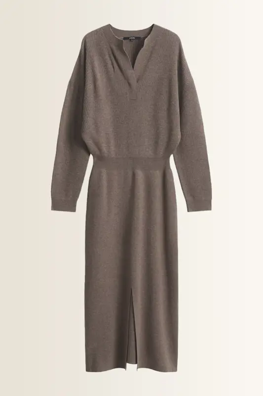 Midi-jurk met V-halsdetail Quinnie Someday
