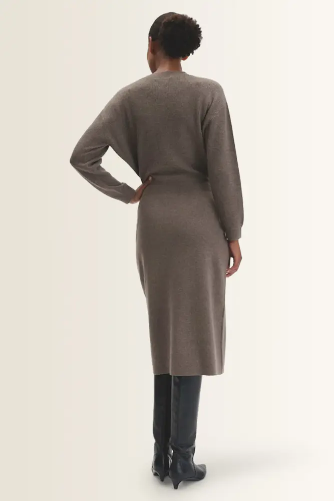 Midi-jurk met V-halsdetail Quinnie Someday