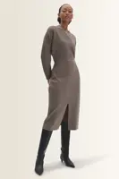 Midi-jurk met V-halsdetail Quinnie Someday