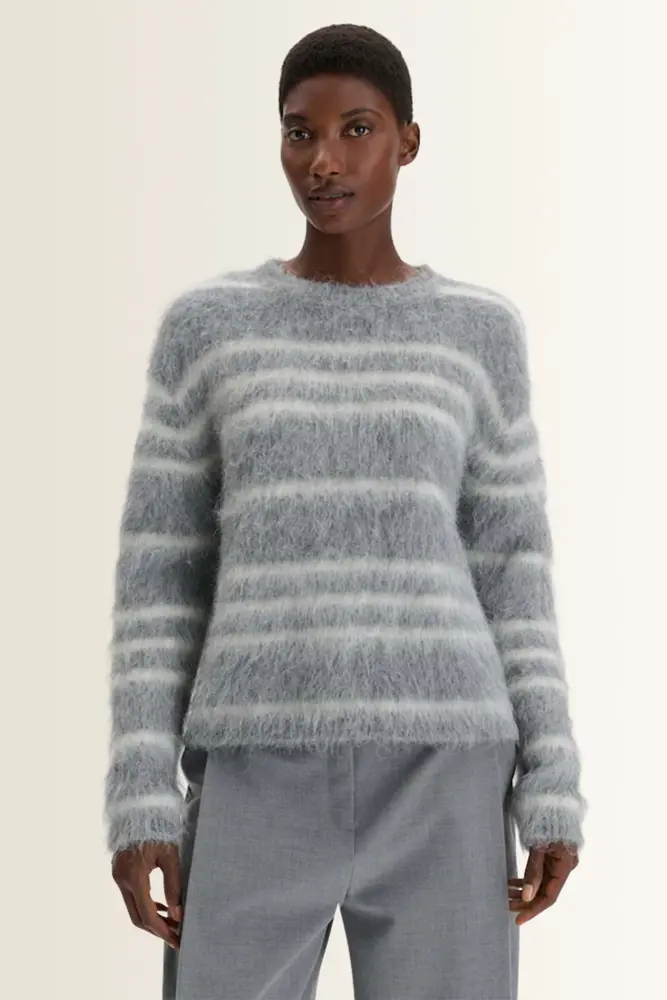 Gebreide trui met fuzzy structuur Taira Someday