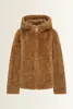 Kort keerbaar jack met faux fur en suedine look MAURA