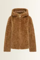 Kort keerbaar jack met faux fur en suedine look MAURA