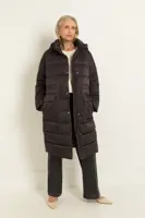 Pufferjas met capuchon en verstelbare taille MAURA