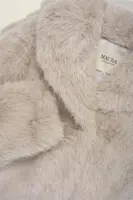 Jasje van langharige faux fur met sjaalkraag MAURA